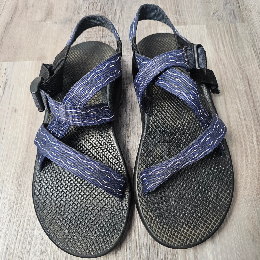 Chaco Mens Z/1 Classic Sport Sandals Est Size 12 Blue Hiking Outdoor Water Gorp